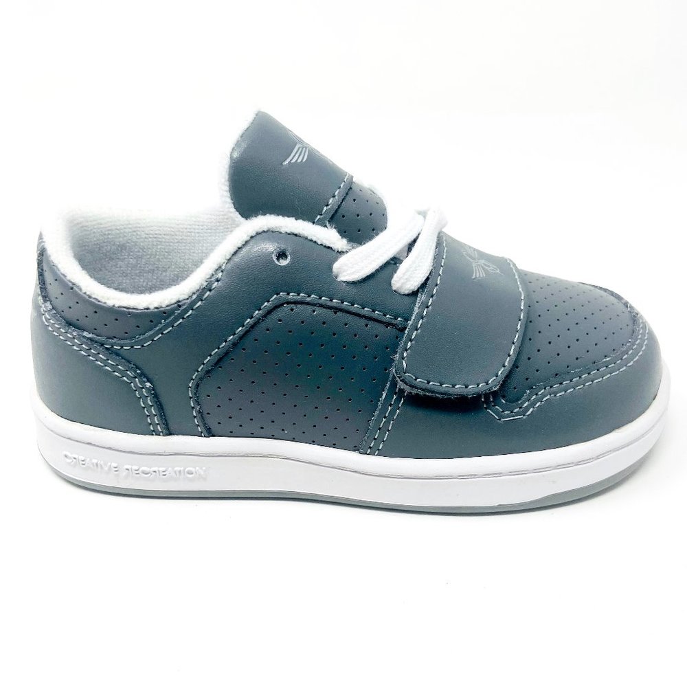 Creative Recreation Kids Gray and White Sneaker